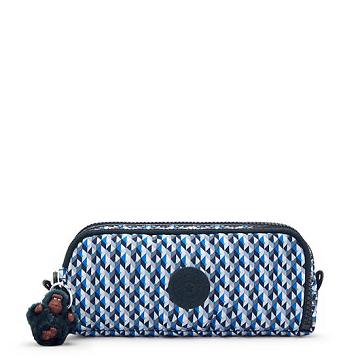 Kipling Gitroy Printed Pencil Case Tassen Blauw | België 1087EB